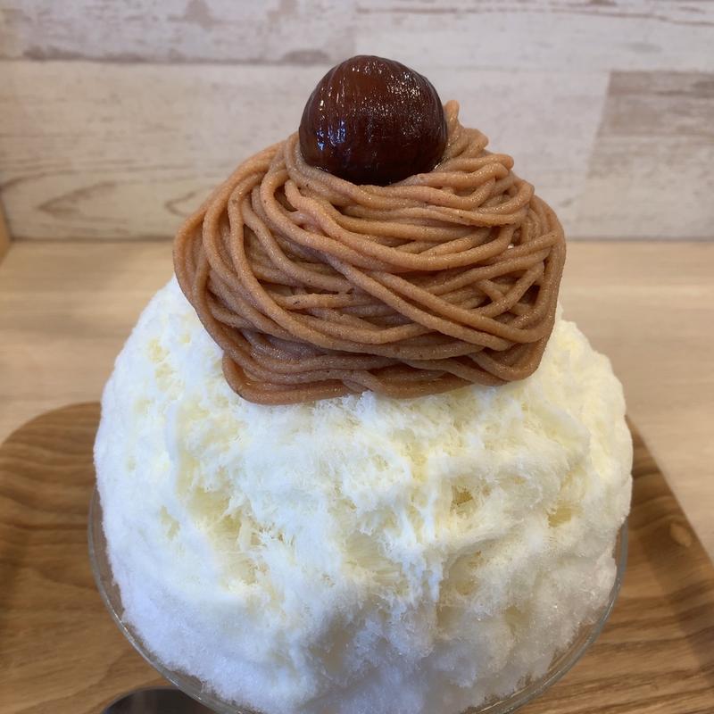 栗とカスタードのモンブラン(かき氷店 小桃)
