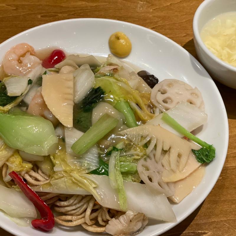 海鮮あんかけ焼きそば(レッドドラゴン 相模大野 ステーションスクエア店)