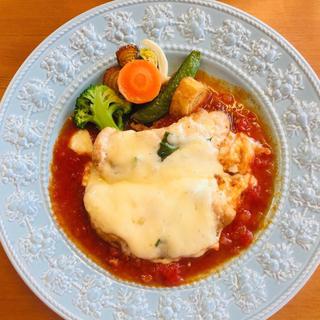 ササミのチーズ焼き w/トマトソース(洋食屋 青空 （ヨウリョクヤ アオゾラ）)