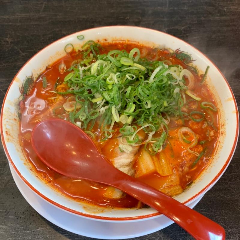 激辛まる長ラーメン(博多長浜ラーメンまる長 鶴見緑店)