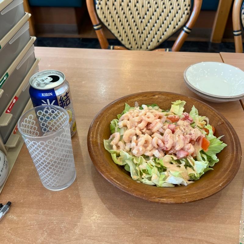 小エビのサラダL(サイゼリヤ ベルクスモール足立花畑店)