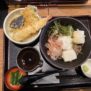 大海老天丼と選べる小蕎麦定食(信州そば処 そじ坊 岐阜モレラ店)