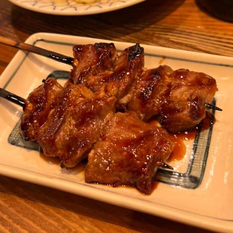 ツナギ（二串）(もつ焼 大統領 支店)