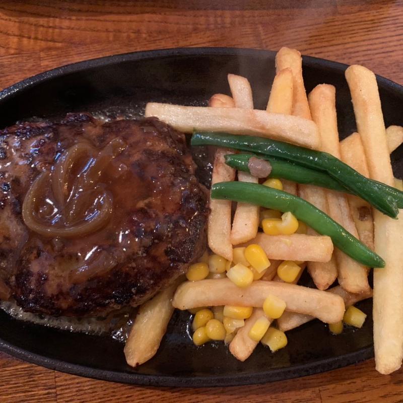 和牛入りビーフ100%ハンバーグステーキ(200g)(袋町ワイン食堂 LE JYANJYAN)