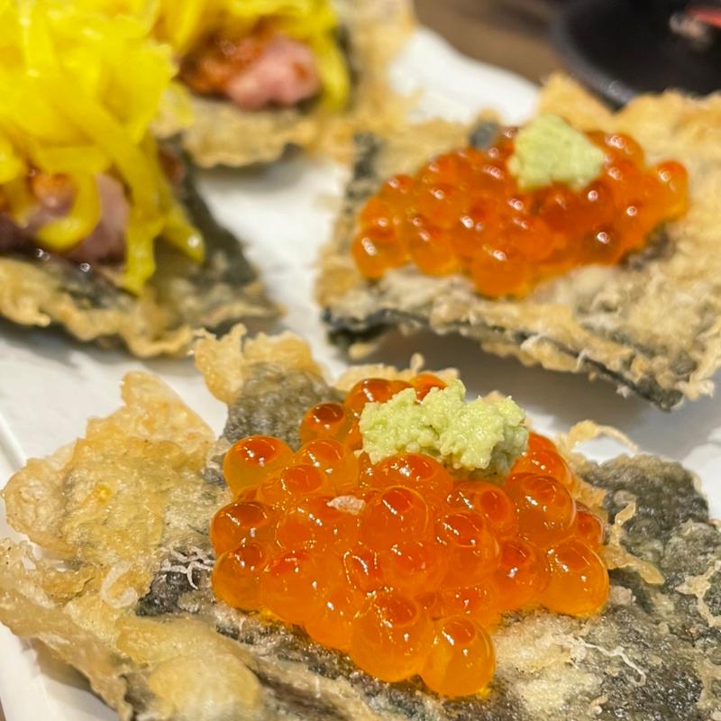 いくらカナッペ(天ぷらとワイン 大塩 中野店)