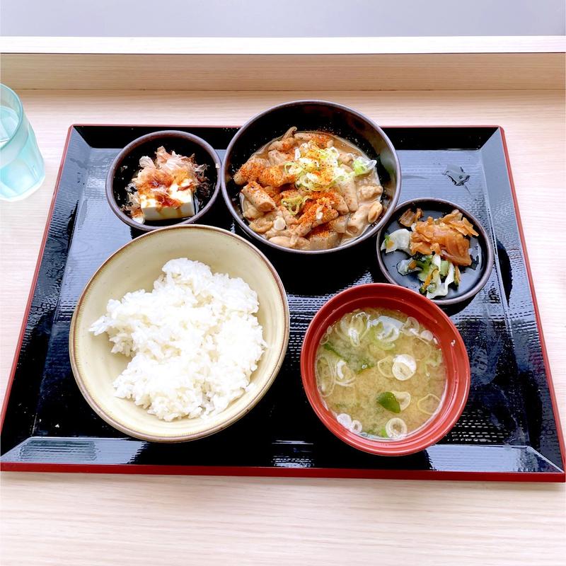 もつ煮込み定食(ゆで太郎 もつ次郎 酒々井店)