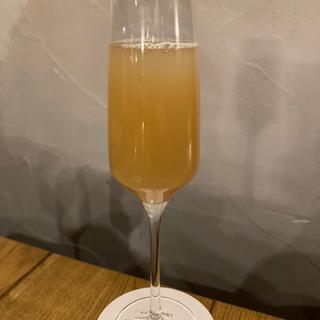 ノンアルコール白桃シャンパン(上高地帝国ホテル レストラン)