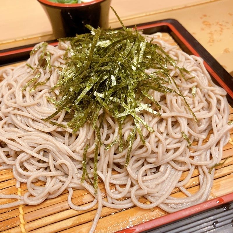 ざるそば（煮穴子丼そばセット）(あなご海鮮処 安芸乃 広島アウトレット店)