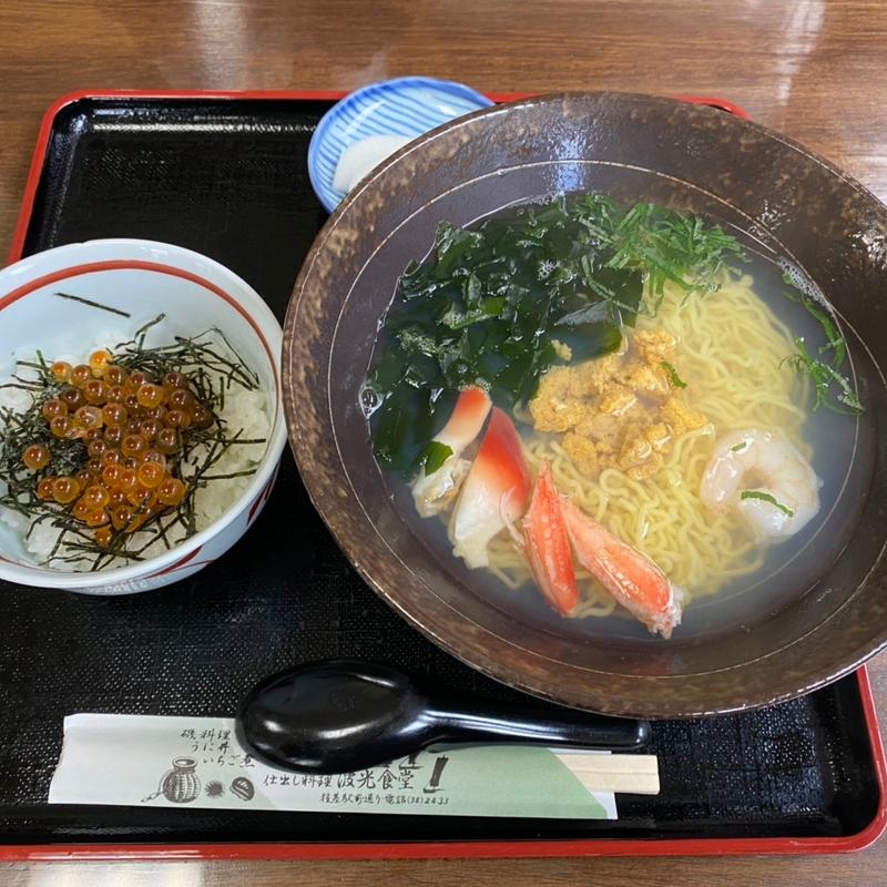 磯ラーメン＋ミニいくら丼(波光食堂 )