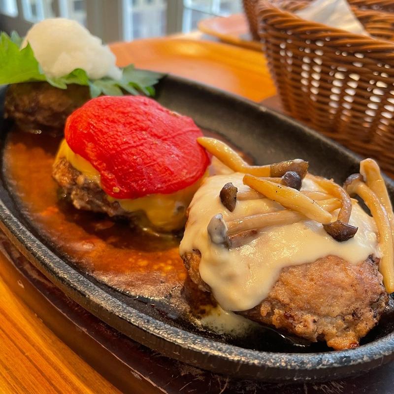 トリプルハンバーグステーキ(レストラン レ・フレール)