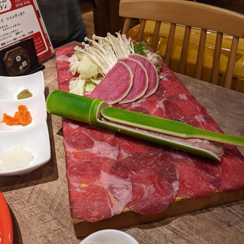 牛タンしゃぶ(めり乃 秋葉原本店)