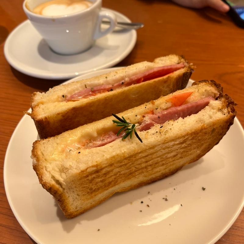 ハムチーズサンド(master-piece coffee KYOTO)