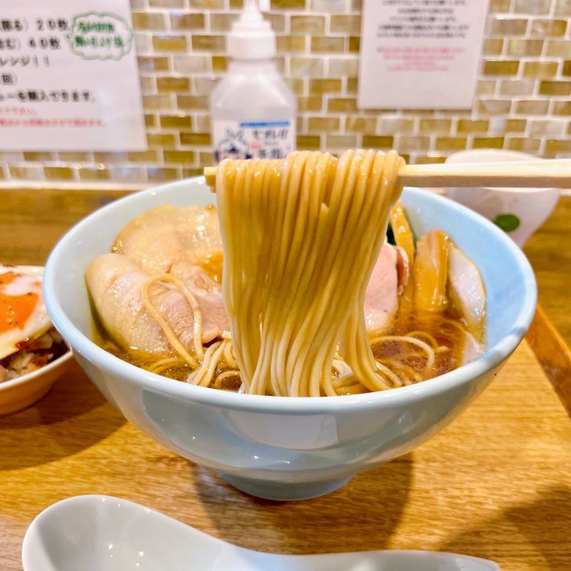 ブレンド肉そば(自家製麺と定食 弦乃月)