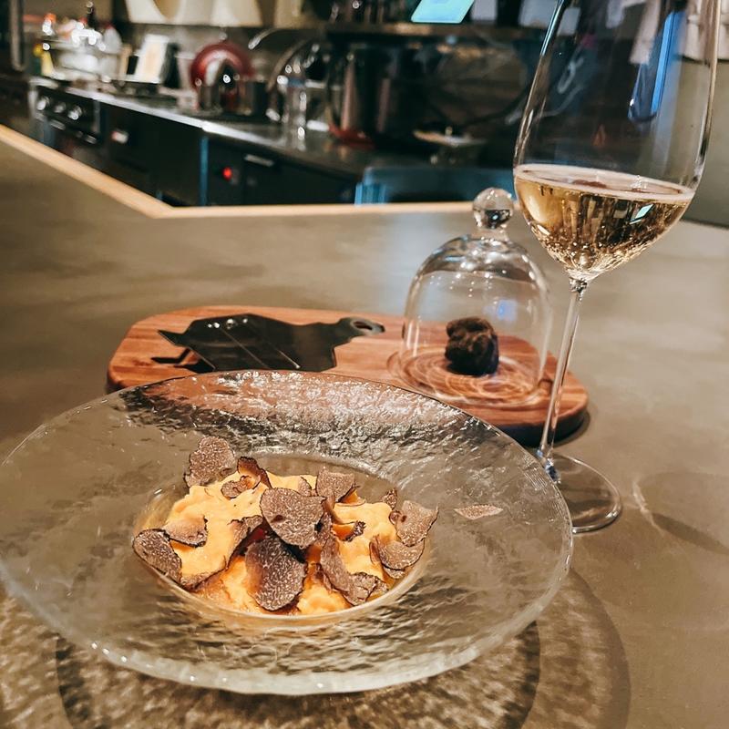 ふわトロ卵とトリュフ(Wineと生ハム Nu.)