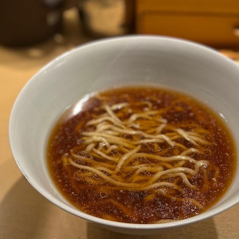 醤油かけそば(饗 くろ㐂)