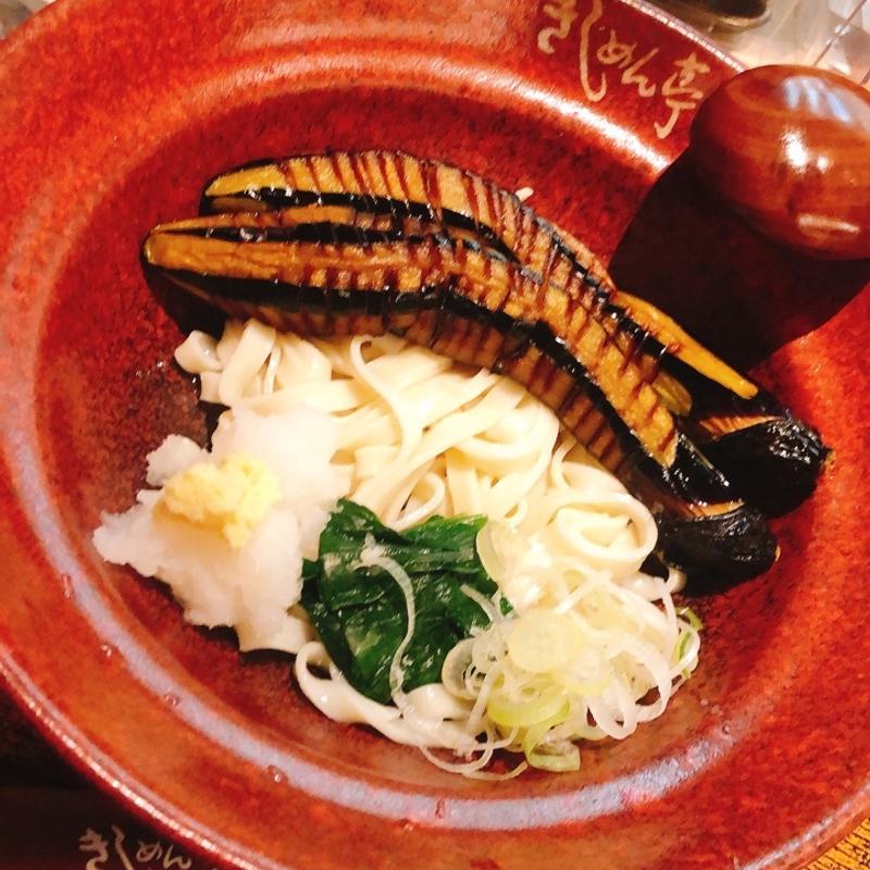 ナスおろしきしめん(きしめん亭 エスカ店)