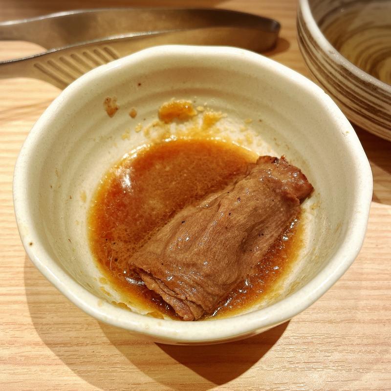 薄切りタン(肉やきとだしと博多うどん中目黒はし田)