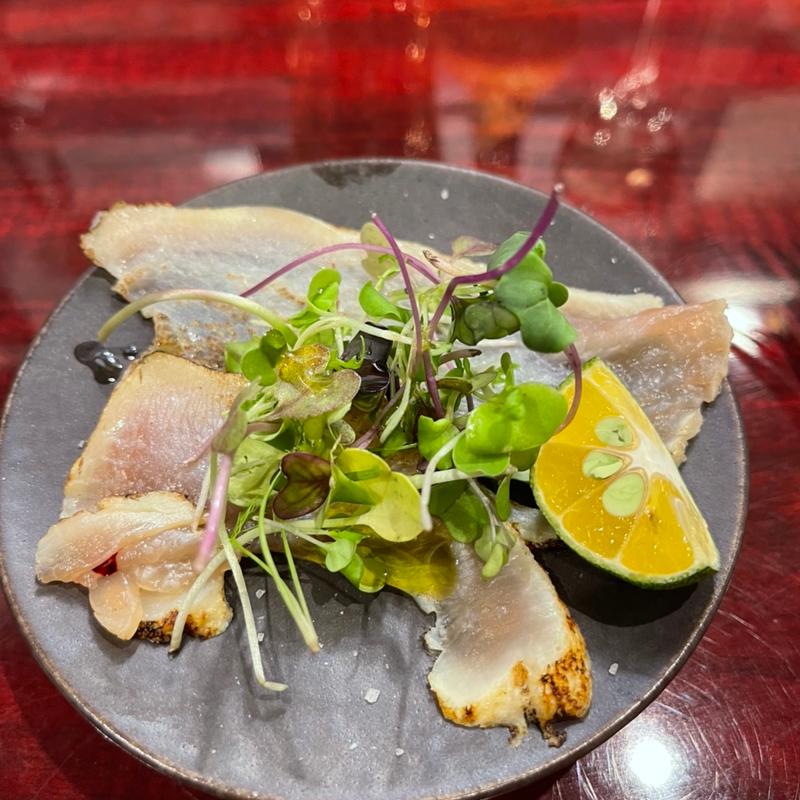 発酵熟成した大山鶏のたたき(コース)(湯島エスターテ)