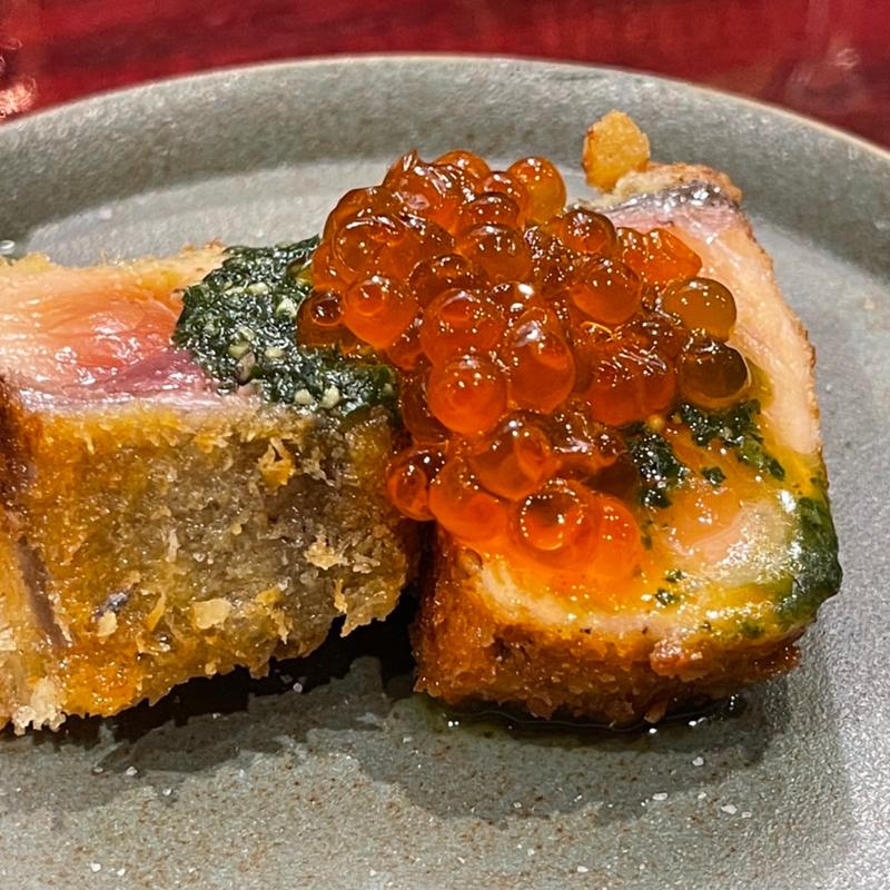 タスマニアサーモンのカツレツ(コース)(湯島エスターテ)