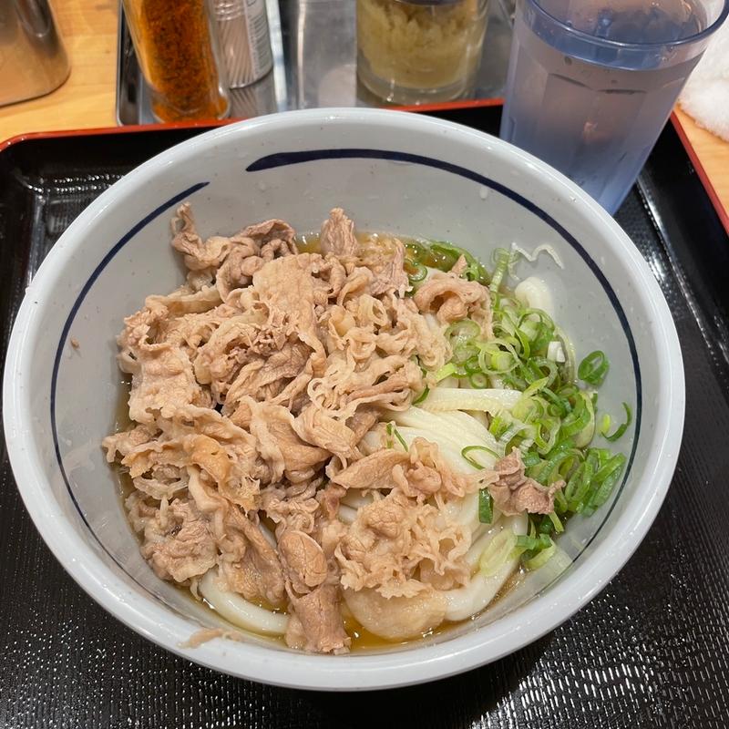 温　肉かけうどん(おにやんま 渋谷パルコ店)
