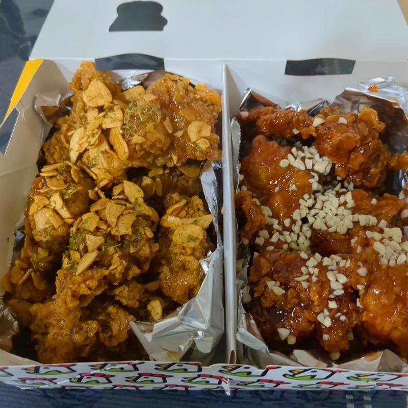 ハーフ&ハーフクリスピー&クリスピー(クリスピーチキンアンドトマト)