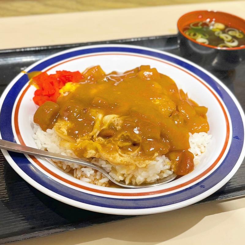 カレーかつ丼（スープ付き）(名代 富士そば 自由が丘店)