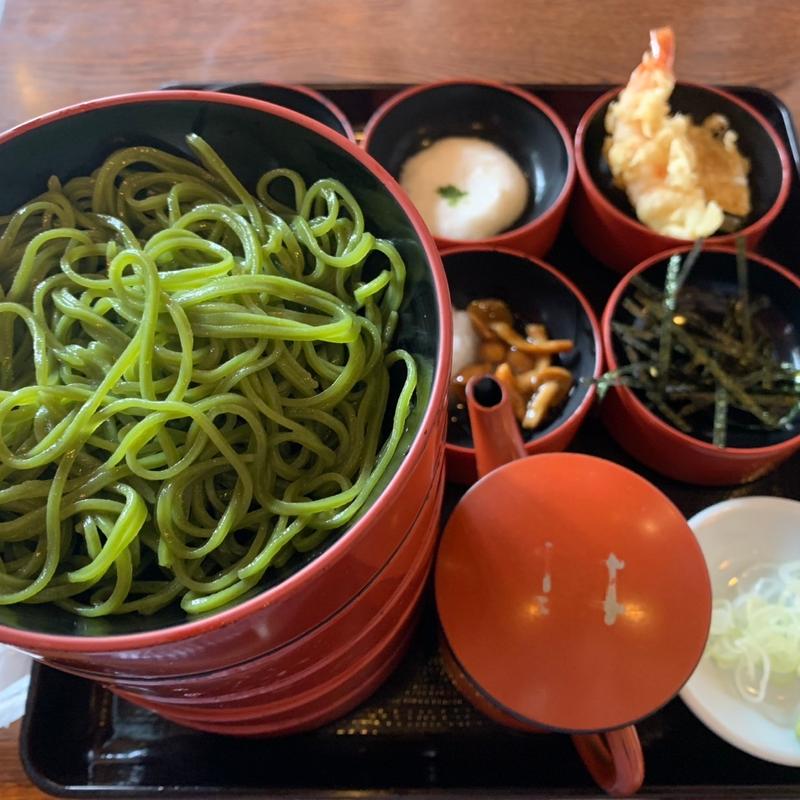 抹茶そば　五段(茶そば寿庵 蔵のまち店)
