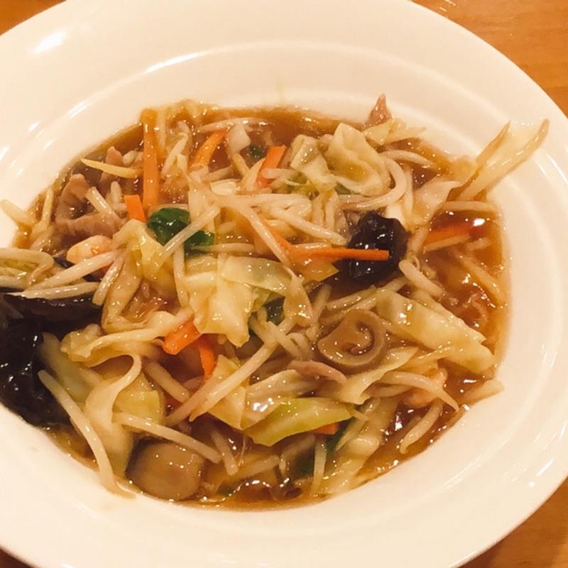 もやしあんかけラーメン(中国食府 双龍居 池田町本店)