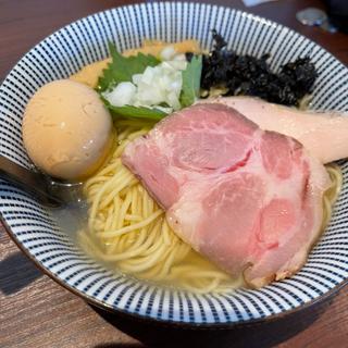 本日の魚介そば秋刀魚3種(旬菜麺屋 雅流)