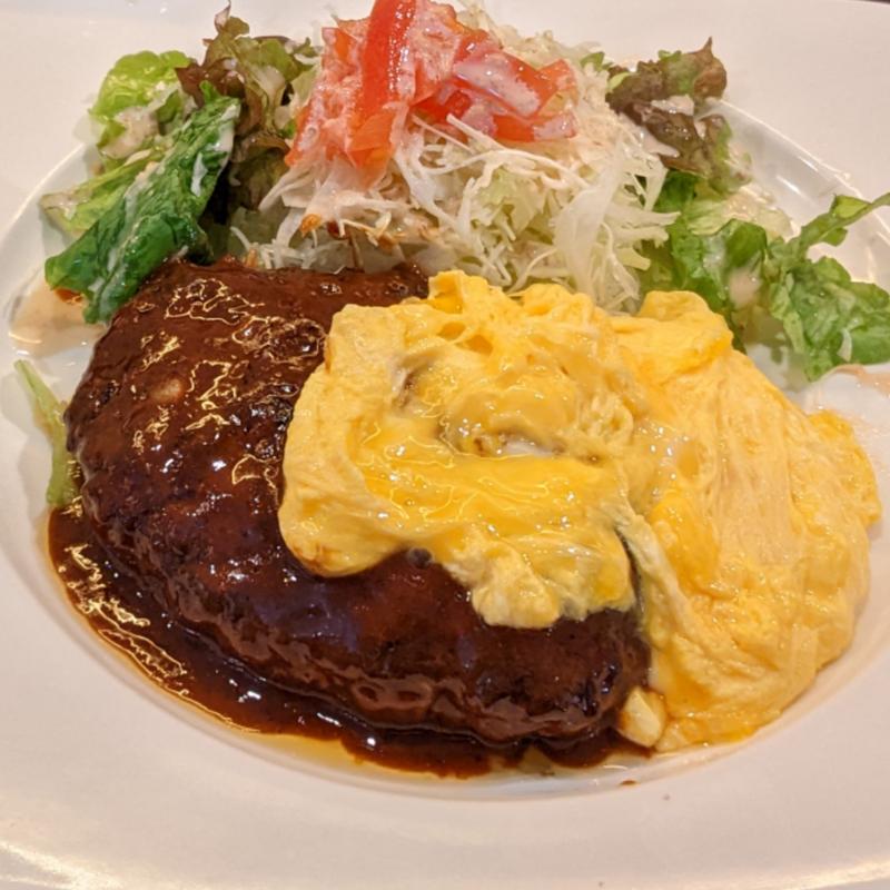 ハンバーグ＆オムレツ(Bee House)