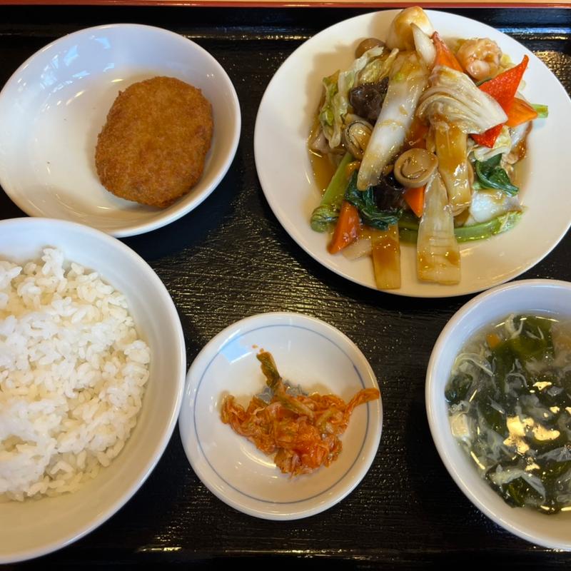 ランチ（八宝菜）(中華料理 都府 那珂川店)