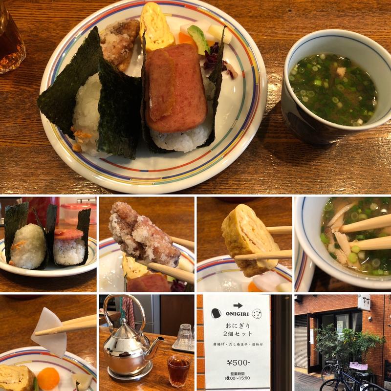 おにぎり2個セットとみそ汁(リッツボン)