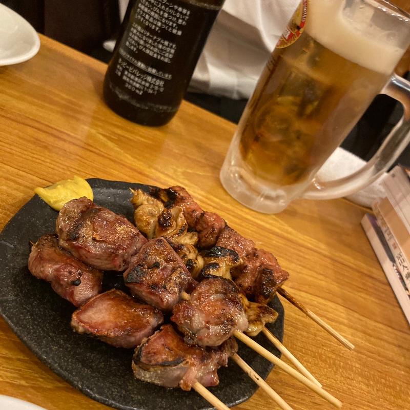 もつ焼盛合せ　5本(青樹)