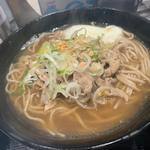 新肉骨茶そば(温玉のせ)(名代 富士そば 高円寺店)