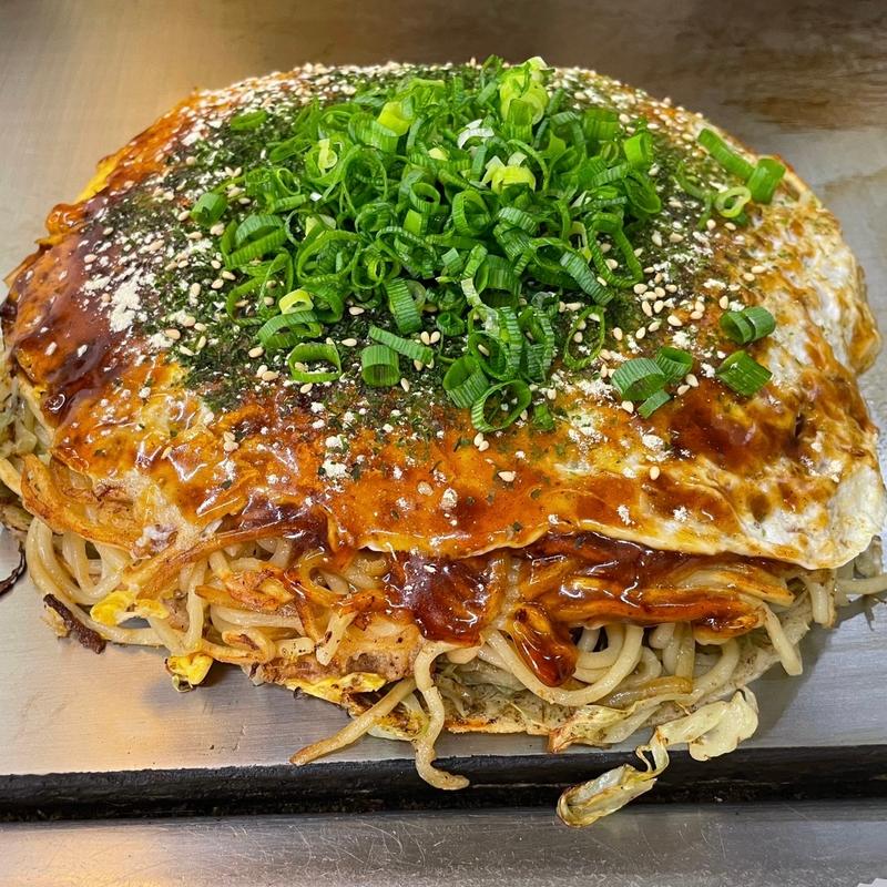 そば肉玉イカ天入り(お好みハウスのんのん)