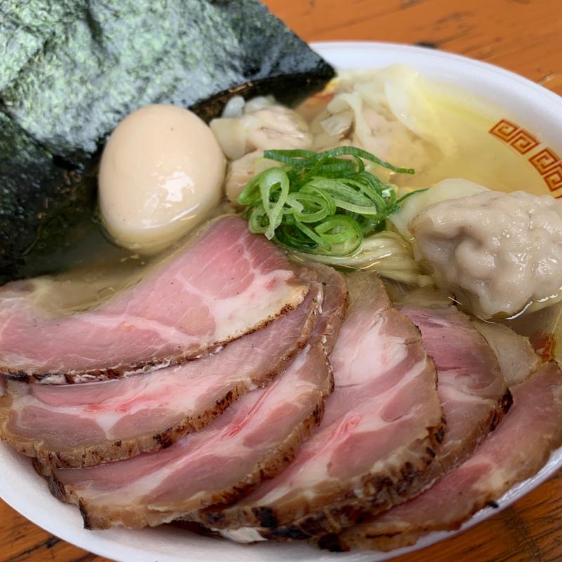 名古屋コーチンの極上炙り肉　中華そば　塩(大つけ麺博　よしかわ)