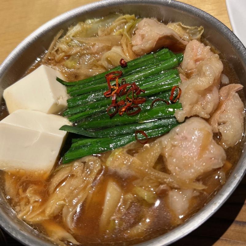 赤のもつ鍋御膳(醤油味)(蟻月 池袋東武店)