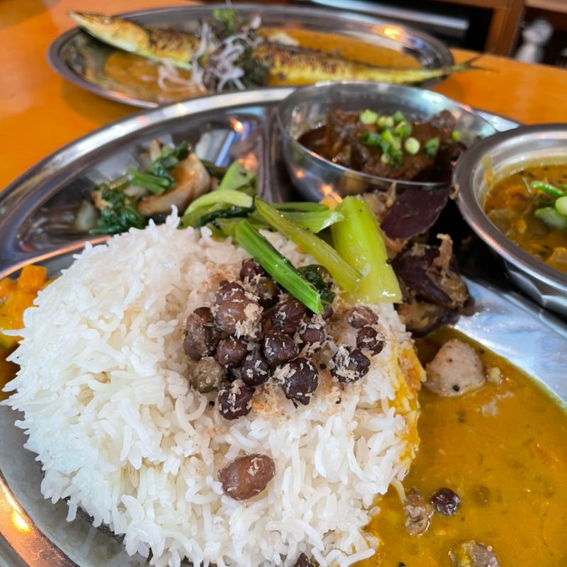 SPECIAL CURRY PLATE（秋刀魚のカレー・チキンコフタ・野菜のサンバル）(BLOCK HOUSE 水曜カレー)