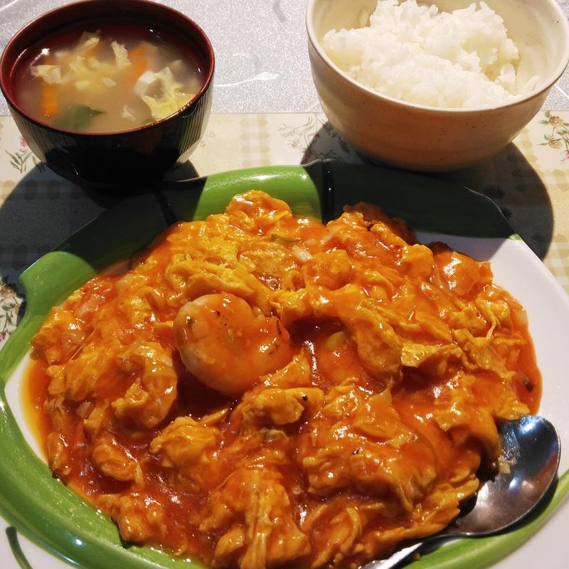 エビ玉子チリソース(須賀の家 )