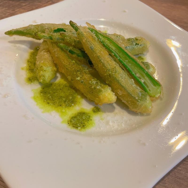 オクラのフリット(チョッカーナ（ｃｈｏｃａｎａ）)