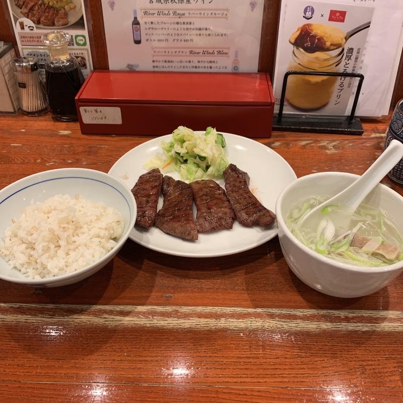 たん焼き定食(4枚)(牛たん料理 閣 ブランドーム本店)