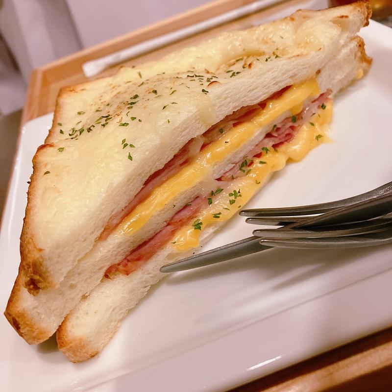 クロックムッシュ ハムチーズ(神乃珈琲 新宿東口店)