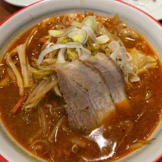 辛味噌ラーメン 太麺(喜多方ラーメン大安食堂 鶴岡店)
