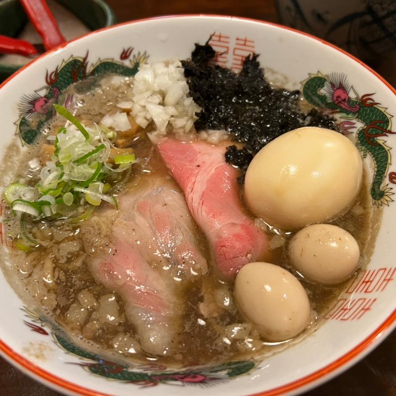 ドロ煮干し味玉(麺や 猪鹿蝶)