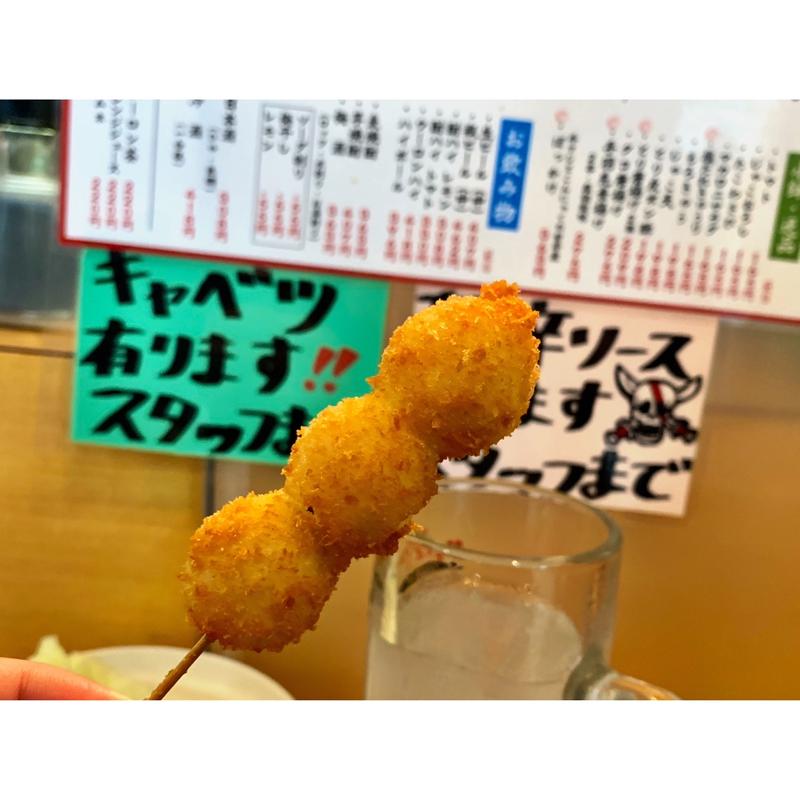 うずらの玉子(串かつ酒場 新開地店)