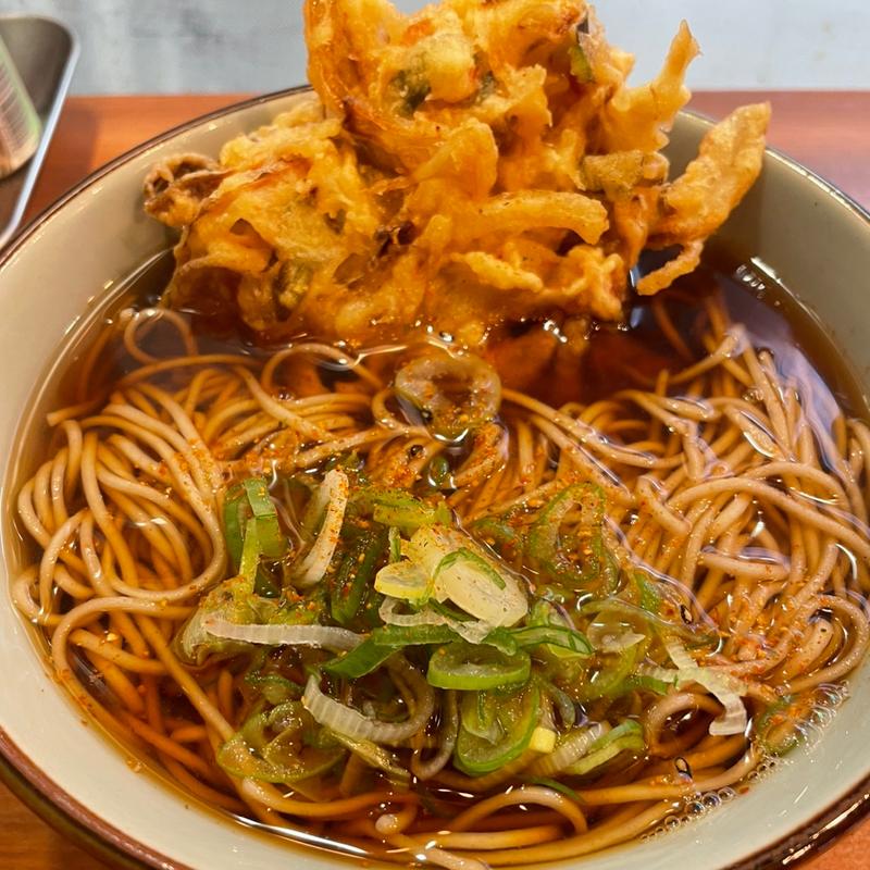 かき揚げそば(文殊 川越ホーム店)