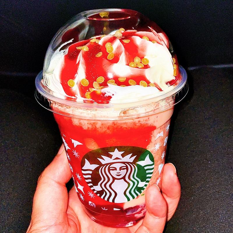 ストロベリーandベルベットブラウニーフラペチーノ(スターバックスコーヒー 愛西店)