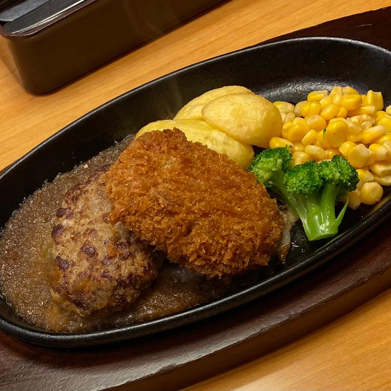 自家製ハンバーグ＆メンチカツ(ステーキ宮 盛岡南店 )