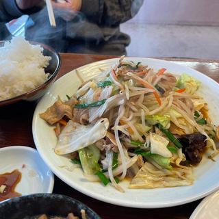 肉野菜炒め定食(ラーメン勝ちゃん)