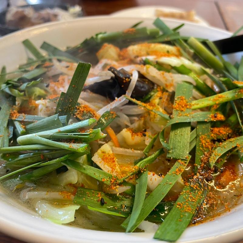 タンメン＋生ニラ(ラーメン勝ちゃん)